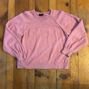 J.Crew Cotton-Cashmere Puff Sleeve Sweater (S) – Dusty Rose